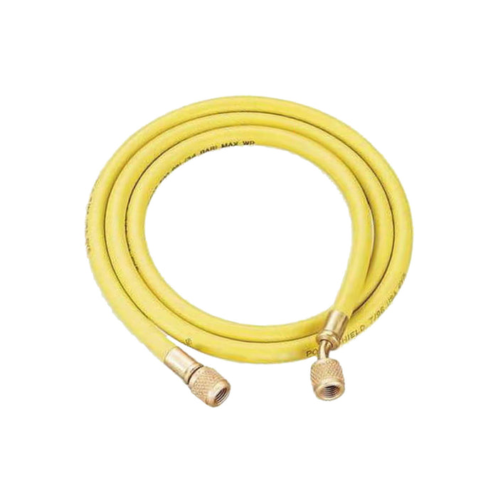 PLUS II Yellow Charging Hose, 60" Length, 1/4" HAV Standard Fitting with Double Barrier Protection