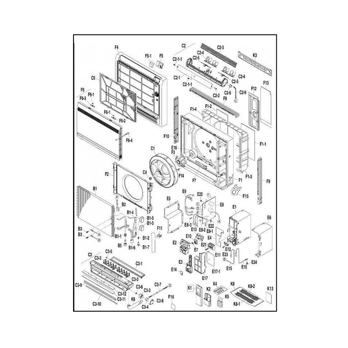 REMOTE CONTROLLER ASSY.FVXS09NVJU/FVXS12NVJU/FVXS15NVJU/FVXS18NVJU