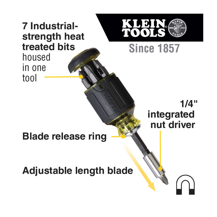 8-in-1 Adjustable Length Stubby Driver