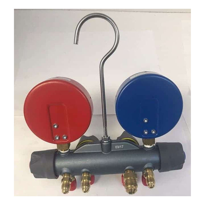 Titan Series R-22/410a/404a Manifold with 60" Ball Valve