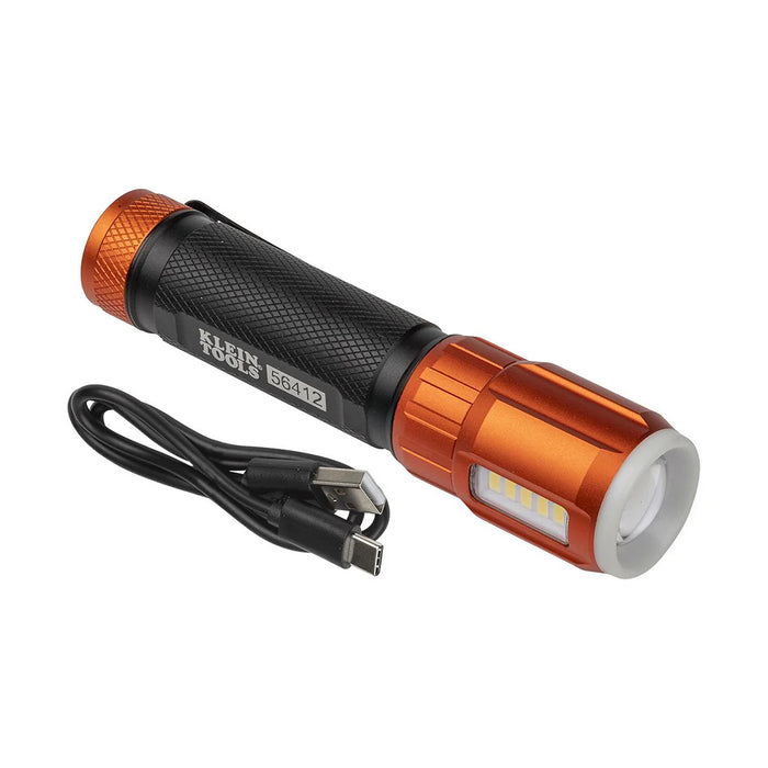 Rechargeable LED Flashlight with Worklight