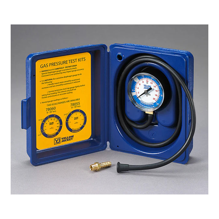 Complete Gas Pressure Test Kit - 0-35" W.C.