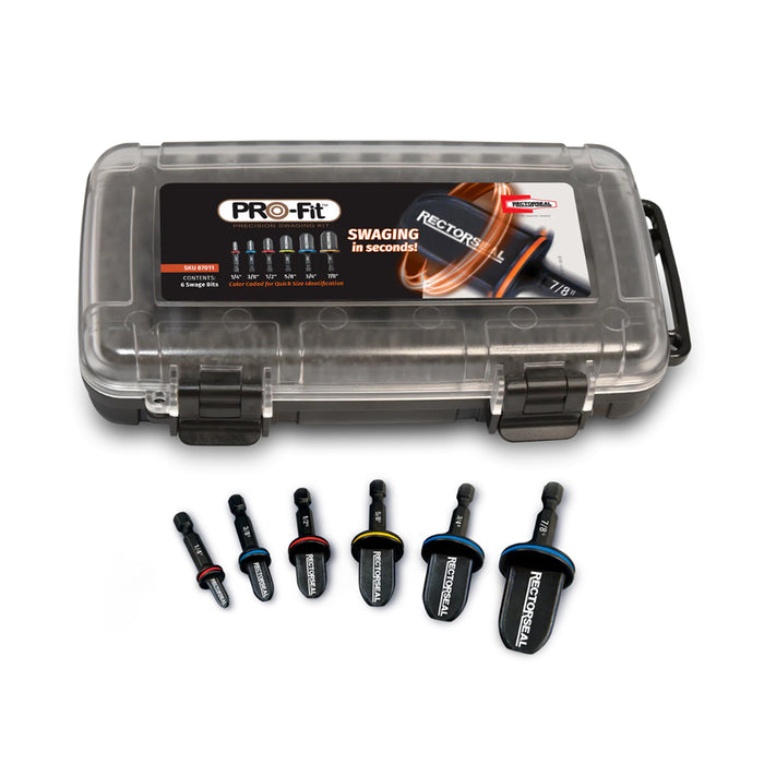 PRO-Fit Swaging Kit with 6 bits -1/4" thru 7/8"