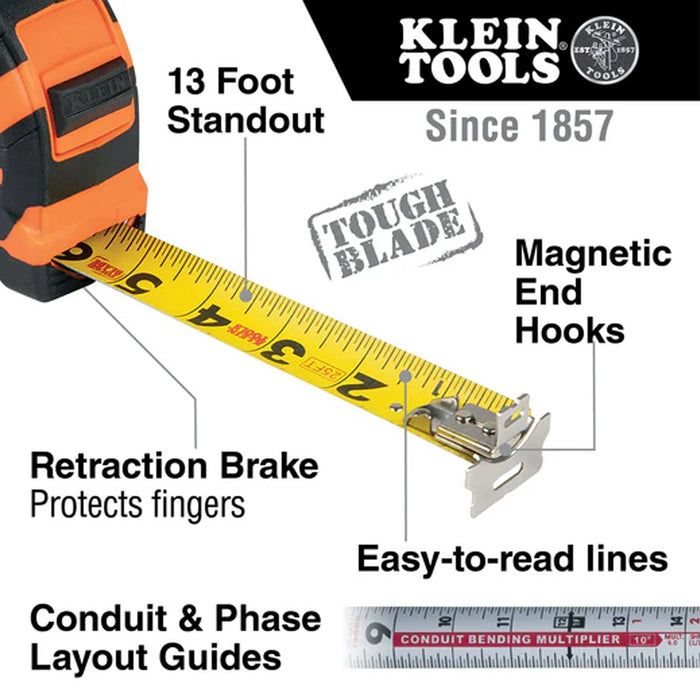 25 Ft. Double Hook, Magnetic Tape Measure