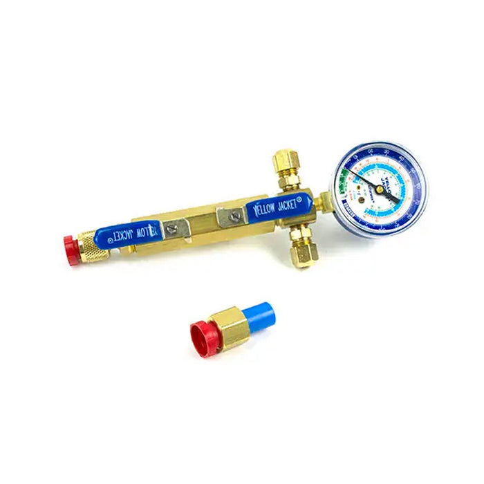 SuperEvac Manifold, 2-Valve, with lo-side mount, 3/8" Female Flare Coupler, No Hoses