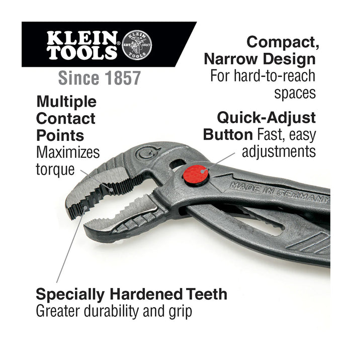 10'' (254 mm) Quick-Adjust Klawâ„¢ Pump Pliers