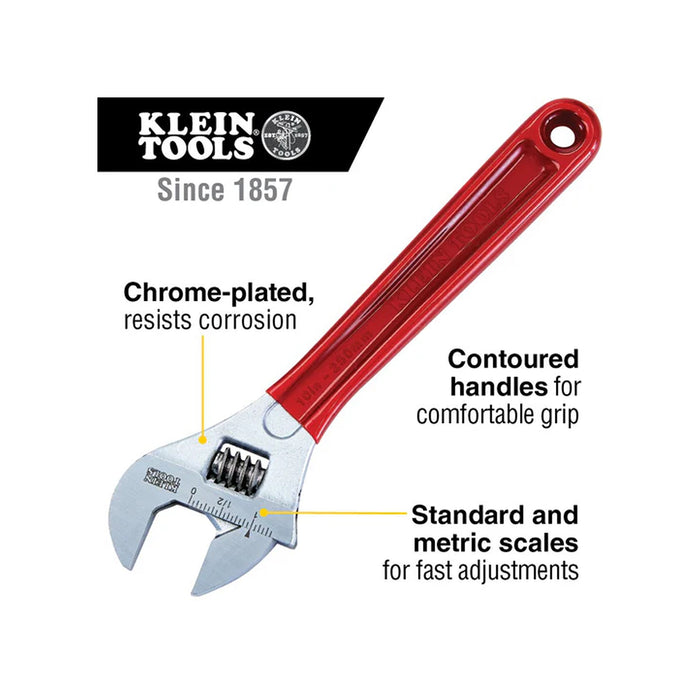 Adjustable Wrench Extra Capacity, 10-Inch