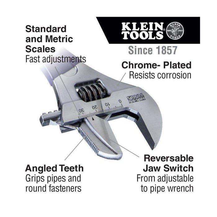 2-in-1 Reversible Adj. Pipe Wrench