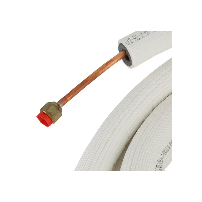 ICOOL, 3/8'' x 5/8'' - 25 FT, Insulation Thickness 3/8", Type B Copper Lineset, Both Line Joined, White Color Roll