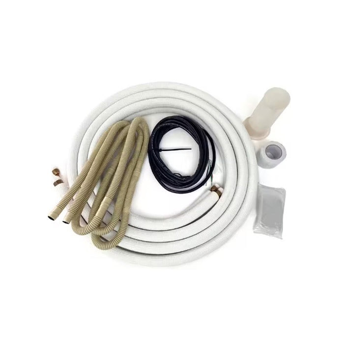 ICOOL, 3/8'' x 5/8'' - 25 FT, Insulation Thickness 3/8", Type B Copper Lineset, Both Line Joined, White Color Roll