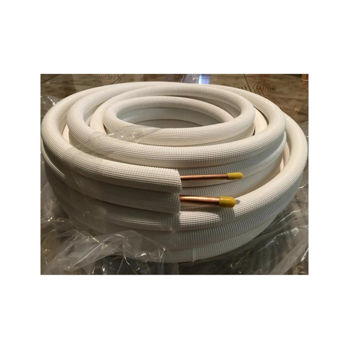 ICOOL, 3/8'' x 5/8'' - 50 FT, Insulation Thickness 3/8", Type B Copper Lineset, Both Line Joined, White Color Roll