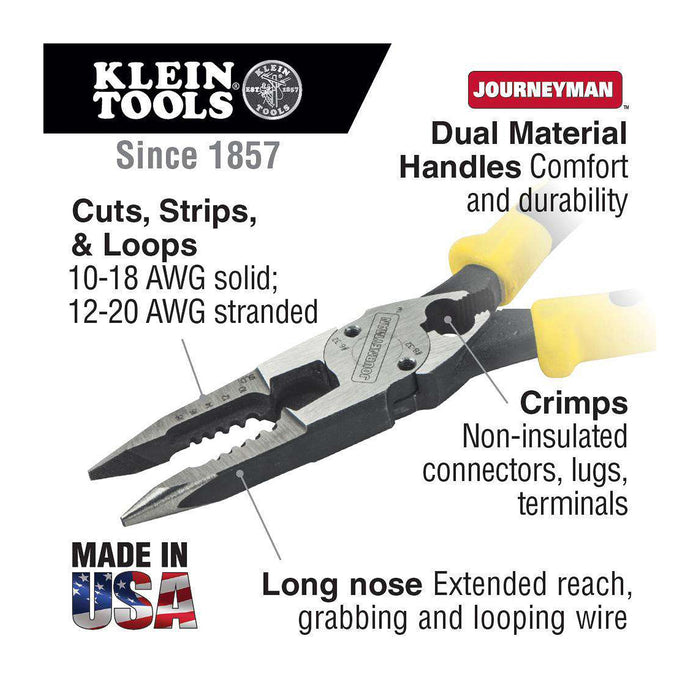 8.5 Inch All-Purpose Pliers with Crimper